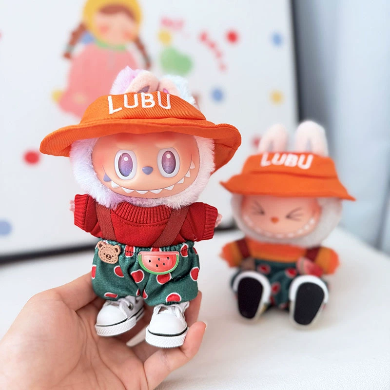Labubu Clothes – Japanese Watermelon Bear Overalls Set | nekolulu 11 Labubu Clothes – Japanese Watermelon Bear Overalls Set | nekolulu - Image 11
