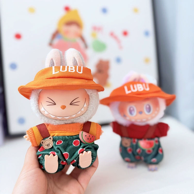 Labubu Clothes – Japanese Watermelon Bear Overalls Set | nekolulu 6 Labubu Clothes – Japanese Watermelon Bear Overalls Set | nekolulu - Image 6