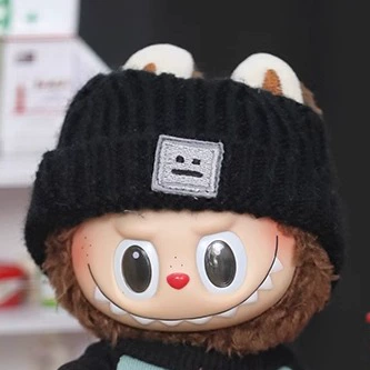 Labubu Clothes – Black Smiley Hat & English Girl Sweatshirt Set | nekolulu 7 Labubu Clothes – Black Smiley Hat & English Girl Sweatshirt Set | nekolulu - Image 7