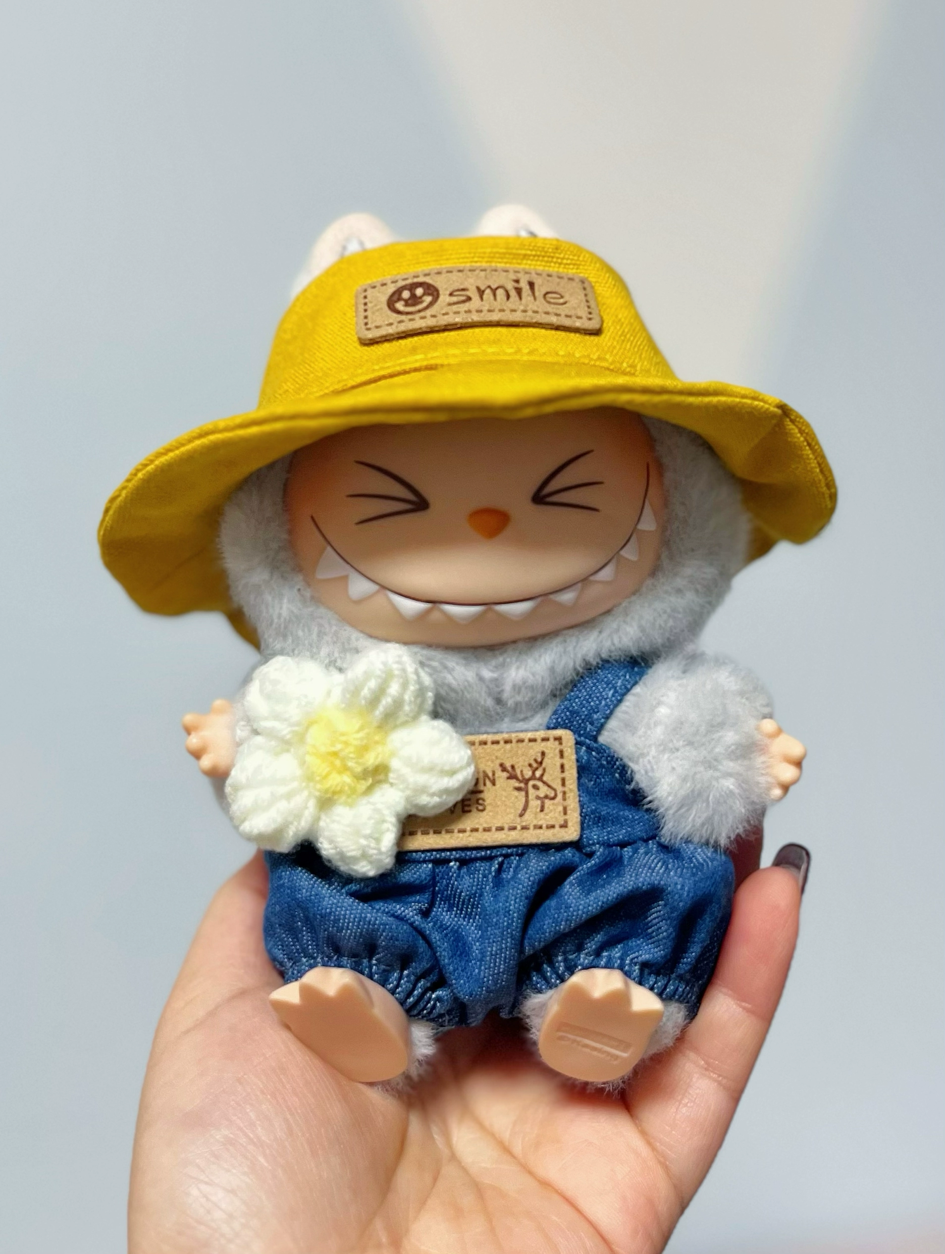 Labubu Clothes – Xiaochun Cowboy Overalls & Fisherman Hat Set | nekolulu 6 Labubu Clothes – Xiaochun Cowboy Overalls & Fisherman Hat Set | nekolulu - Image 6