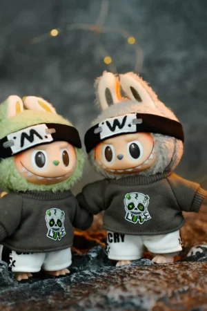 Labubu Clothes – Cool Skull Three-Piece Set | nekolulu