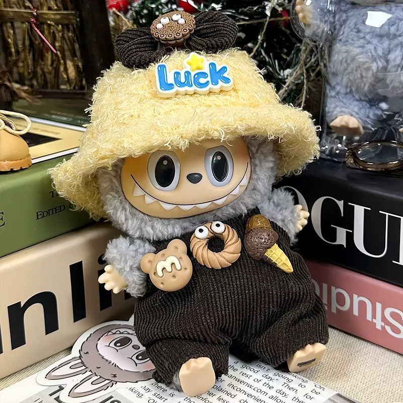 Labubu Clothes Set – Lucky Donut Overalls & Plush Hat | nekolulu 5 Labubu Clothes Set – Lucky Donut Overalls & Plush Hat | nekolulu - Image 5