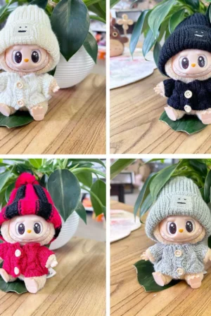 Labubu Clothes – Autumn & Winter Sweater Hat Set (13 Styles ) | nekolulu