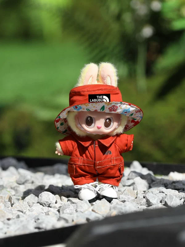 Labubu Clothes Set – Workwear Overalls & Bucket Hat | nekolulu 2 Labubu Clothes Set – Workwear Overalls & Bucket Hat | nekolulu - Image 2