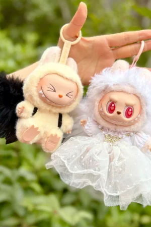 Labubu Clothes – Angel Feather Big Wings Outfits | nekolulu