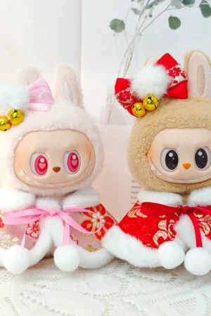 Labubu Clothes – Winter Red Cloak | nekolulu