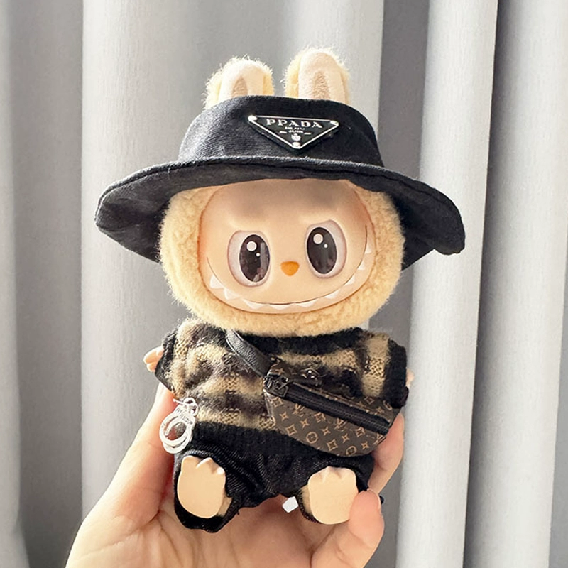 LABUBU Clothes – Cool Striped Four-Piece Suit | nekolulu 1 LABUBU Clothes – Cool Striped Four-Piece Suit | nekolulu