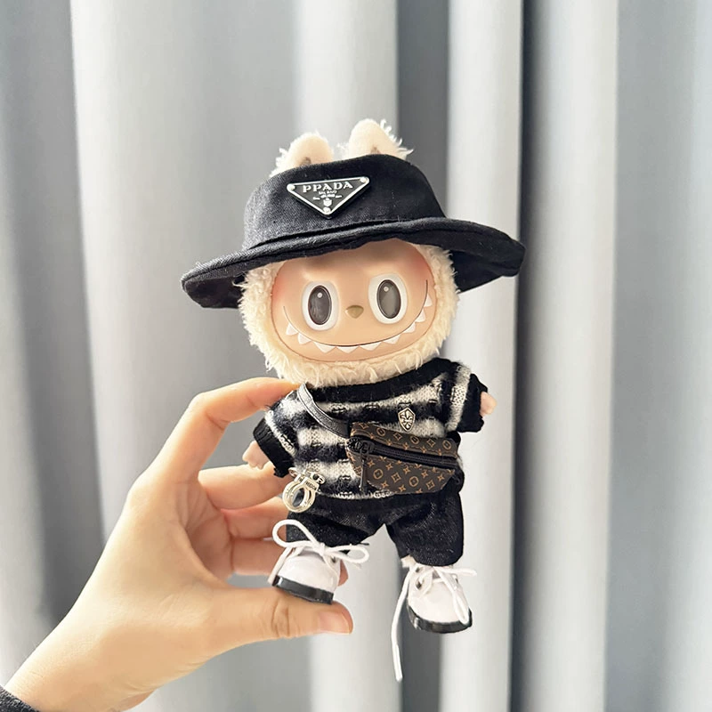 LABUBU Clothes – Cool Striped Four-Piece Suit | nekolulu 3 LABUBU Clothes – Cool Striped Four-Piece Suit | nekolulu - Image 3