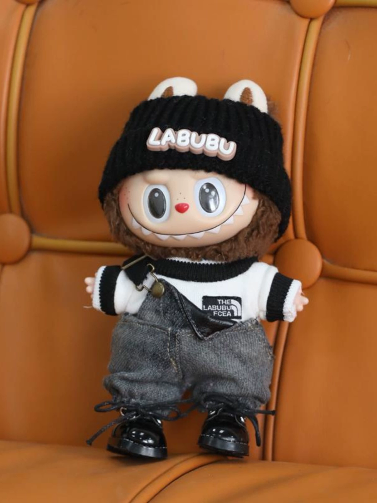 Labubu Clothes Set – LABUBU Beanie & Denim Overalls | nekolulu 1 Labubu Clothes Set – LABUBU Beanie & Denim Overalls | nekolulu