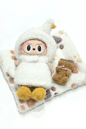Labubu Clothes Set – White Goose Plush Outfit | nekolulu