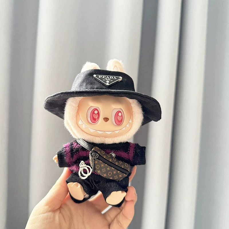 LABUBU Clothes – Cool Striped Four-Piece Suit | nekolulu 5 LABUBU Clothes – Cool Striped Four-Piece Suit | nekolulu - Image 5