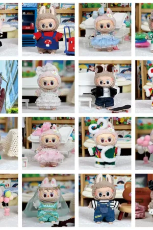 Labubu Clothes – Heart-Warming Macaron Dress (29 Styles ) | nekolulu