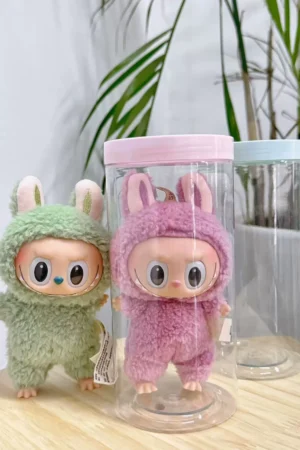 Labubu Storage Box – Transparent Cylindrical Display Tank | nekolulu
