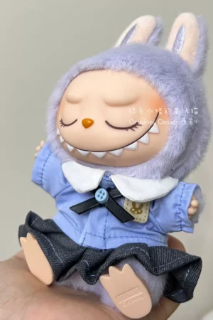 Labubu Clothes Set – School Uniform & Skirt (Fits Gen 1, 2 & 3) | nekolulu