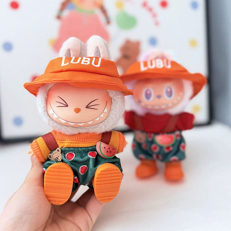 Labubu Clothes – Japanese Watermelon Bear Overalls Set | nekolulu 1 Labubu Clothes – Japanese Watermelon Bear Overalls Set | nekolulu
