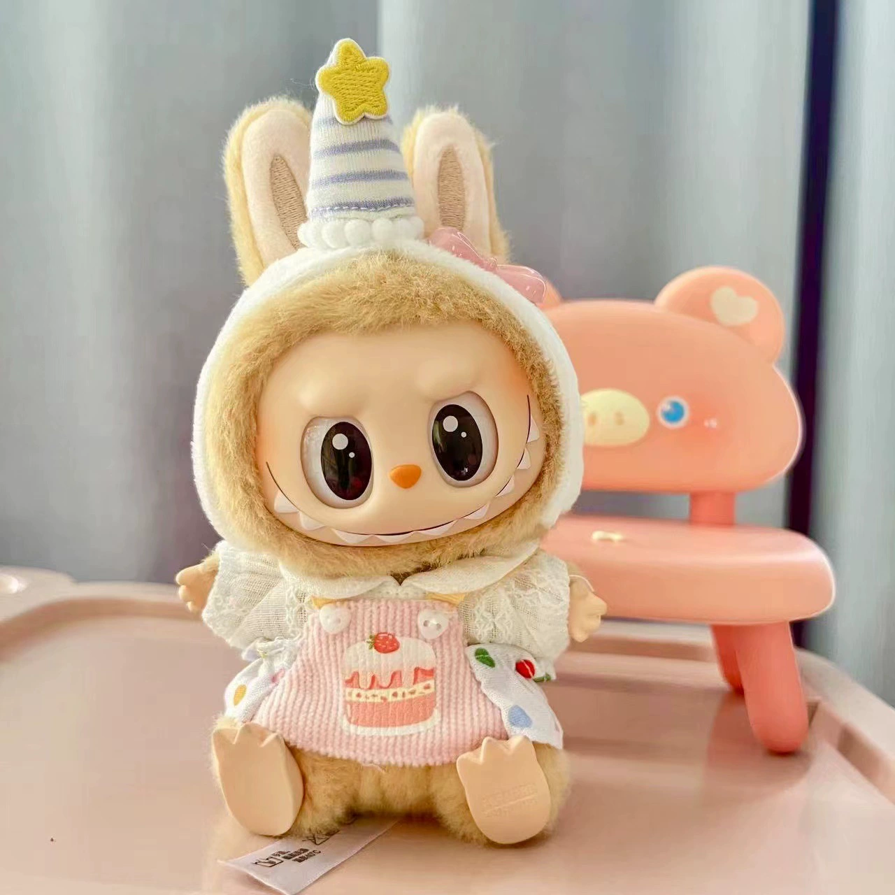 Labubu Clothes – Pink Dot Cake Skirt Set | nekolulu 6 Labubu Clothes – Pink Dot Cake Skirt Set | nekolulu