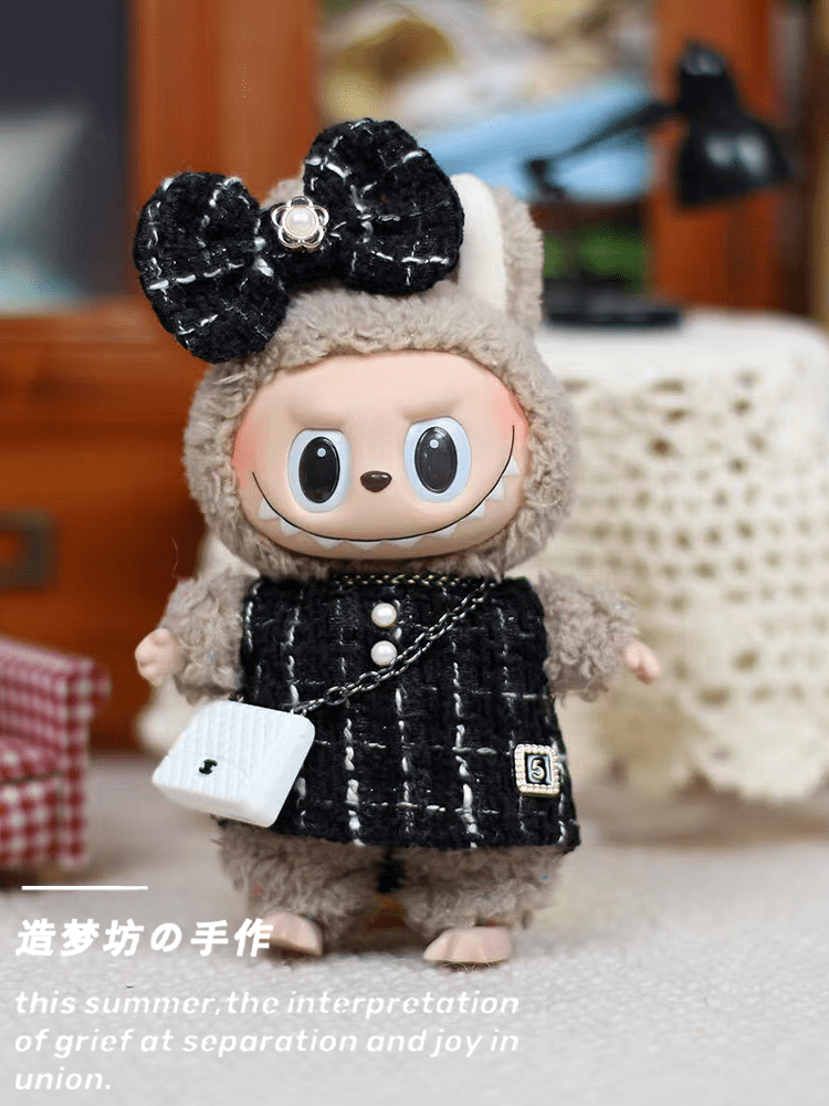 Labubu Clothes – The Monsters Elegant Tweed Style Set (5 Styles ) | nekolulu 2 Labubu Clothes – The Monsters Elegant Tweed Style Set (5 Styles ) | nekolulu - Image 2