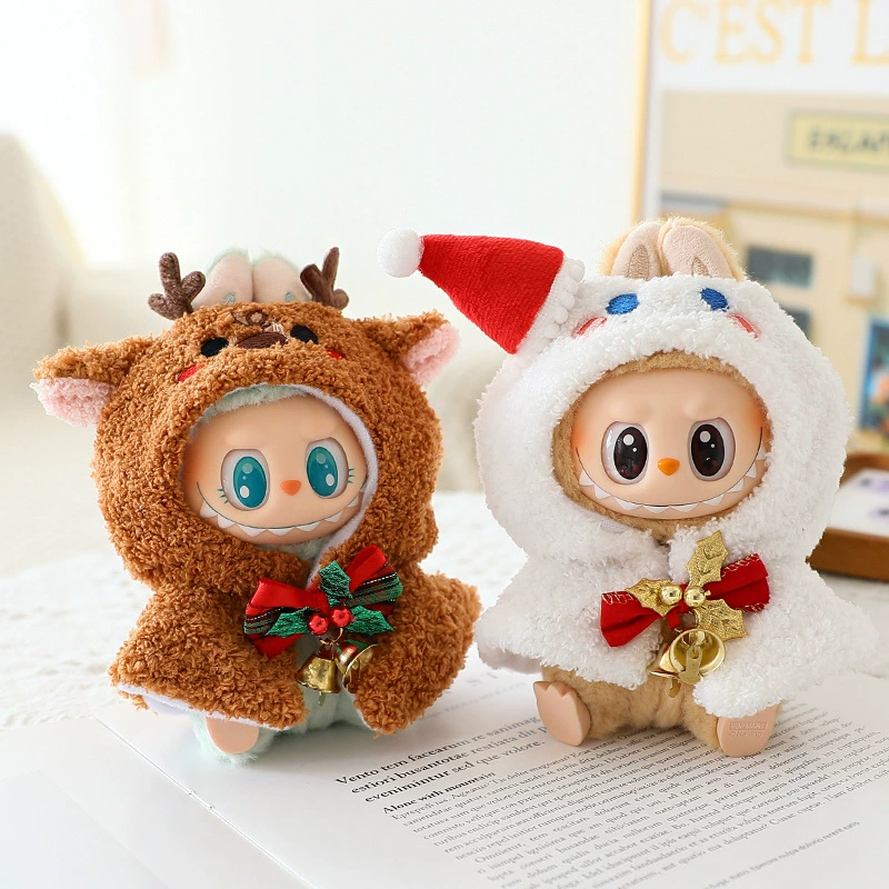 Labubu Clothes – Elk Christmas Cape | nekolulu 1 Labubu Clothes – Elk Christmas Cape | nekolulu