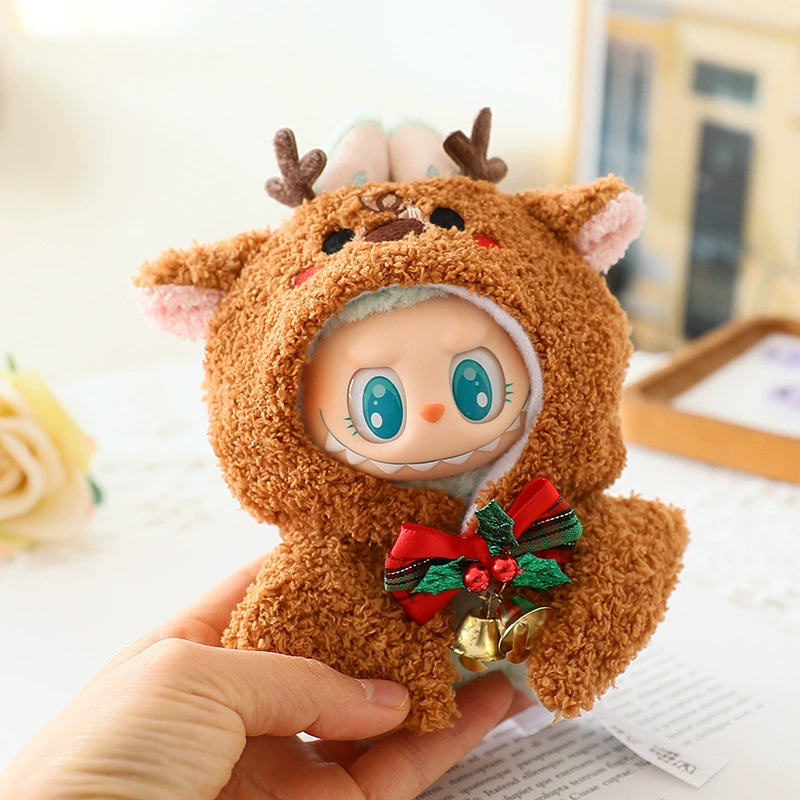 Labubu Clothes – Elk Christmas Cape | nekolulu 3 Labubu Clothes – Elk Christmas Cape | nekolulu - Image 3