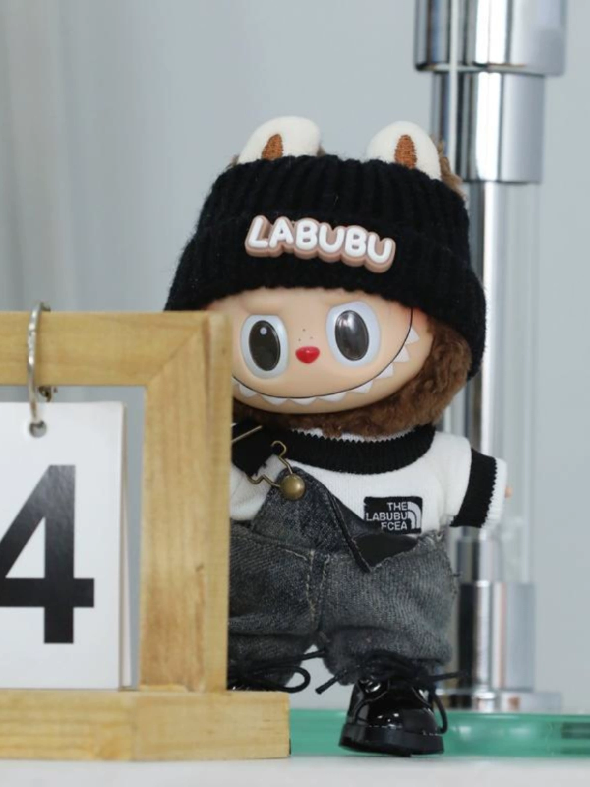 Labubu Clothes Set – LABUBU Beanie & Denim Overalls | nekolulu 3 Labubu Clothes Set – LABUBU Beanie & Denim Overalls | nekolulu - Image 3