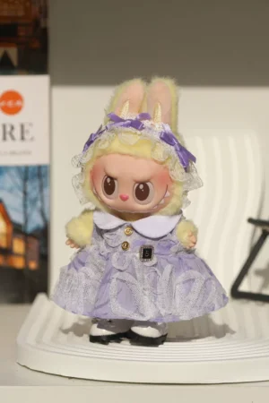 Labubu Clothes Set – Purple Lace Princess Dress | nekolulu