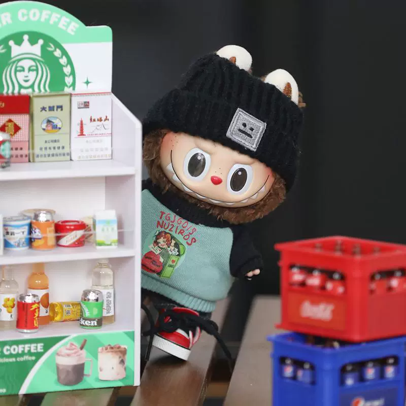 Labubu Clothes – Black Smiley Hat & English Girl Sweatshirt Set | nekolulu 4 Labubu Clothes – Black Smiley Hat & English Girl Sweatshirt Set | nekolulu - Image 4