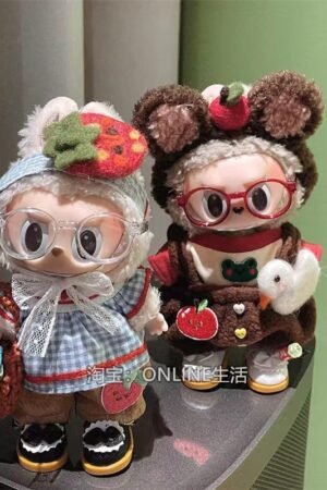 Labubu Clothes Set – Handmade Plush Doll Outfits (Apple Bear/Princess Skirt) | nekolulu