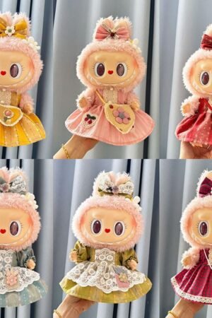 Labubu Clothes Set – 38CM Handmade Plush Dresses (Multi-Style) | nekolulu