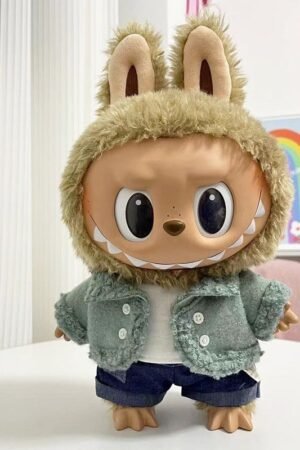 Labubu Clothes – 38CM Pea Green Casual Suit for The Monsters Plush | nekolulu