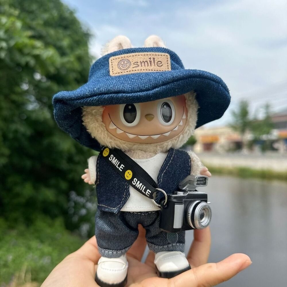 Labubu Summer Clothes Camera Shoes Set - Doll Clothes (No Doll) | nekolulu 2 Labubu Summer Clothes Camera Shoes Set - Doll Clothes (No Doll) | nekolulu - Image 2