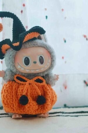 Labubu Clothes - Halloween Pumpkin Costume | nekolulu