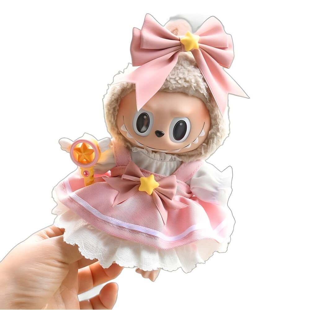 Labubu Clothes Set – Pink Beachwear Dress | nekolulu 6 Labubu Clothes Set – Pink Beachwear Dress | nekolulu - Image 6