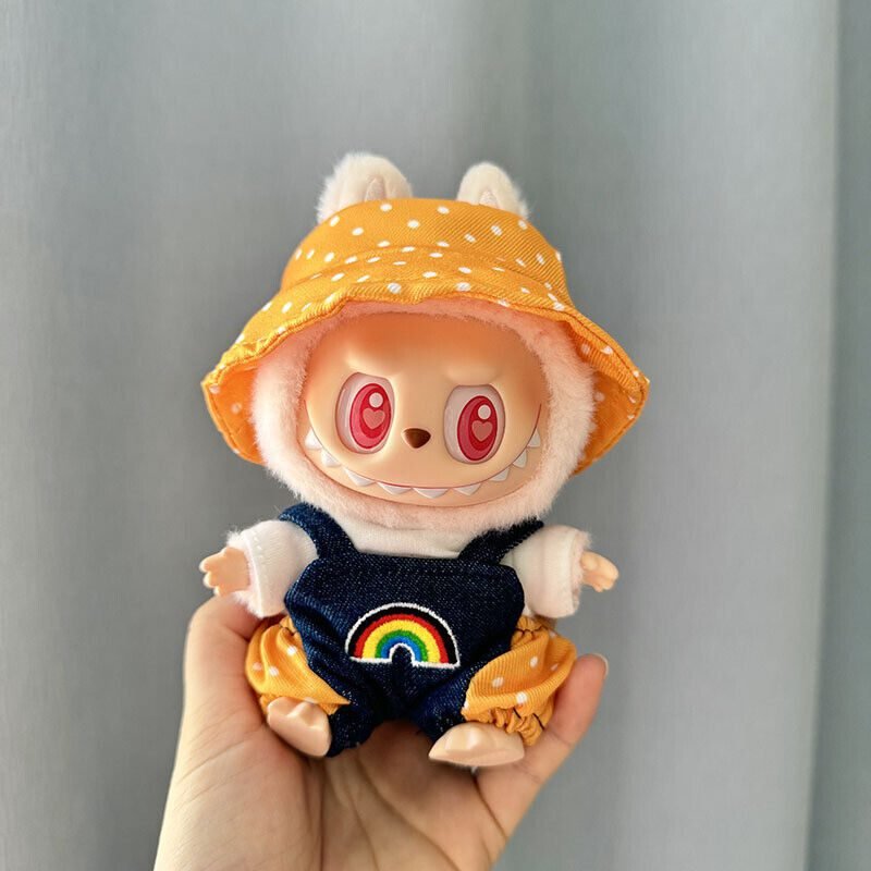 Labubu Clothes Set -Rainbow Hat Burger Hat, Labubu Doll Apparel | nekolulu 8 Labubu Clothes Set -Rainbow Hat Burger Hat, Labubu Doll Apparel | nekolulu - Image 8
