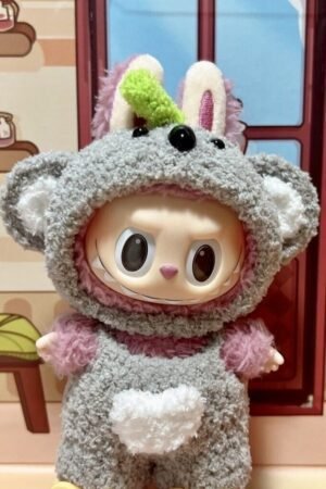 Labubu Clothes Set – Koala Hooded Romper | nekolulu