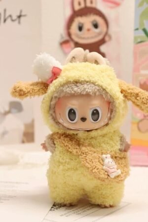 Labubu Clothes Set – Yellow Sheep Jumpsuit (Fits Gen 1, 2 & 3) | nekolulu