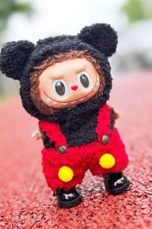 Labubu Clothes Set – Mini Red Black Mickey Style | nekolulu