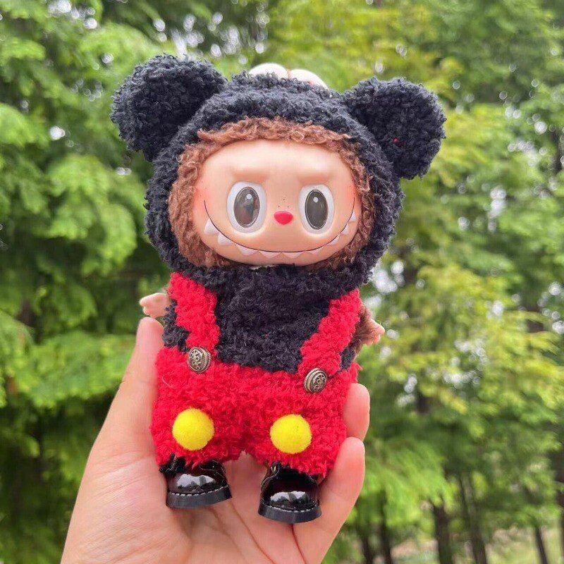 Labubu Clothes Set – Mini Red Black Mickey Style | nekolulu 2 Labubu Clothes Set – Mini Red Black Mickey Style | nekolulu - Image 2