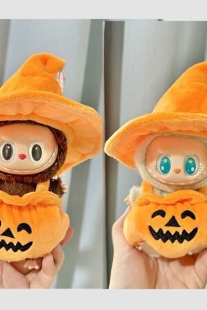 Labubu Clothes Set – Halloween Witch & Pumpkin Outfit | nekolulu