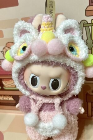 Labubu Clothes Set – Pink Unicorn Onesie | nekolulu