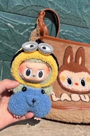 Labubu Clothes - Plush Doll Bee Outfit & Bunny Bag | nekolulu