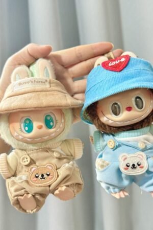 Labubu Clothes - Plush Doll Handmade Bear Overalls Set 2025 | nekolulu