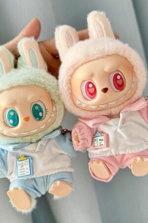 Labubu Clothes - Plush Doll Handmade Bunny Hooded Outfit Set | nekolulu