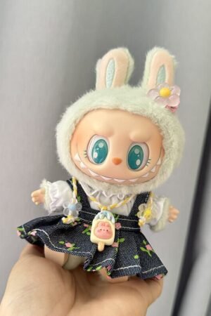 Labubu Clothes Set – Denim Dress & Accessories | nekolulu