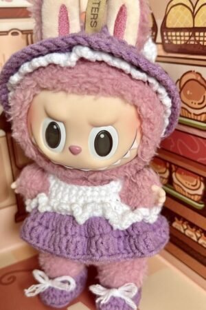 Labubu Clothes Set – Knitted Bunny Outfit | nekolulu