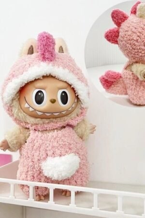 Labubu Clothes Set – Pink Fluffy Monster Outfit | nekolulu