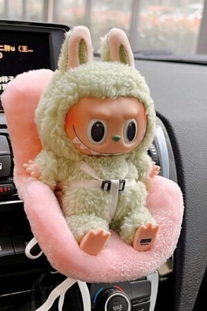 Labubu Accessories - Car Doll Safety Seat Ornament | nekolulu