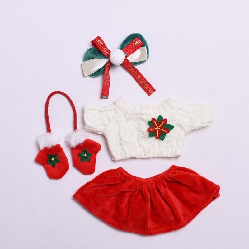 Labubu Clothes Set – 38cm Christmas Sweater, Skirt & Mittens | nekolulu 6 Labubu Clothes Set – 38cm Christmas Sweater, Skirt & Mittens | nekolulu - Image 6