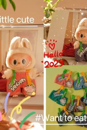 Labubu Overalls - Handmade Plush Doll Outfits (Multi-Color) | nekolulu