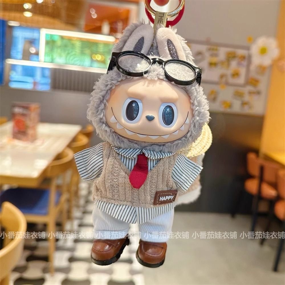 Labubu Clothes - College Style Multi-piece Set (6 Styles) | nekolulu 6 Labubu Clothes - College Style Multi-piece Set (6 Styles) | nekolulu - Image 6