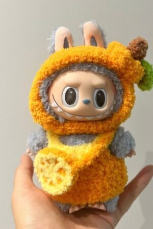 Labubu Doll Clothes - Handmade Good Luck Three-Piece Set (Sitting/Standing) | nekolulu